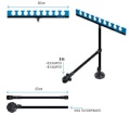 Stojak do topów z nogą Lorpio / 9 gniazd HEX / 60 cm / ∅ 36 mm / *73-031-002* sklep wędkarski Makarfish 2