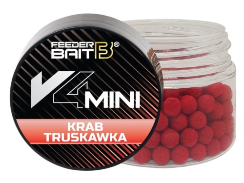 Przynęta Feeder Bait V4 Mini Wafters / Krab - Truskawka / 4 mm / 15 ml / *FBV-2* sklep wędkarski Makarfish