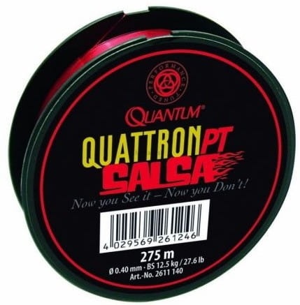 Żyłka QUANTUM SALSA / 0.18 mm / 275 m / 2,80 kg / czerwona / * 2611118* sklep wędkarski Makarfish