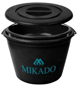 Wiadro z uchwytem Mikado komplet wiadro, miska i pokrywka / 25 litrów / *UABW-25-SET*