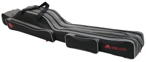 Pokrowiec na wędki Mikado  / 3 komory / 130 cm / czarny / *UWD-04203B-130*