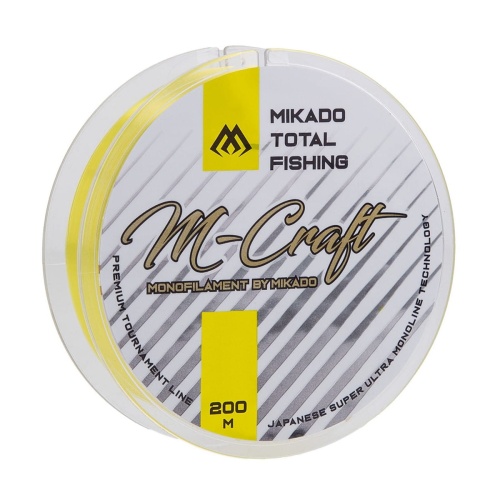 Żyłka Mikado M-Craft / Fluo Yellow/ ∅ 0,16 mm / 2,87 kg / 200 m / *ZMCFY-200-010016* sklep wędkarski makarfish 1