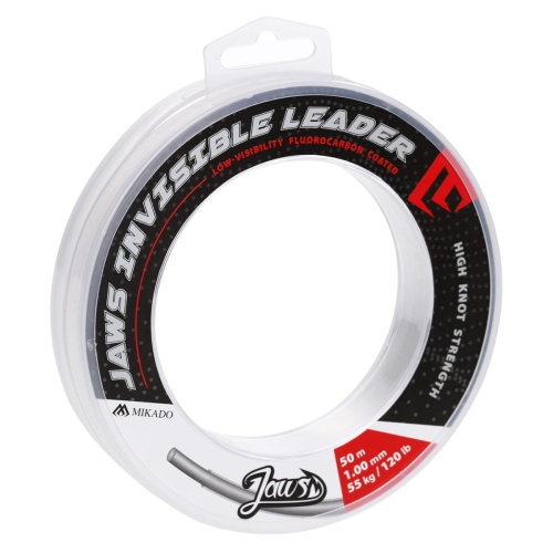 yłka, materiał przyponowy Mikado Jaws Invisible Leader / 1,0 mm / 55 kg / 50 m / *ZGJ07-150-100* sklep wędkarski Makarfish 1