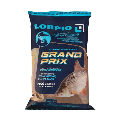 Zanęta Lorpio GRAND PRIX / Roach Black - Czarna Płoć / 1 kg / *ZA-LO402* sklep wędkarski Makarfish 1