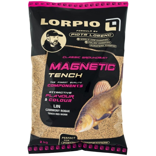 Zanęta Lorpio Magnetic : Tench Red Worm - Lin, Czerwony Robak : 2 kg : *ZA-LO428* sklep wędkarski makarfish 1