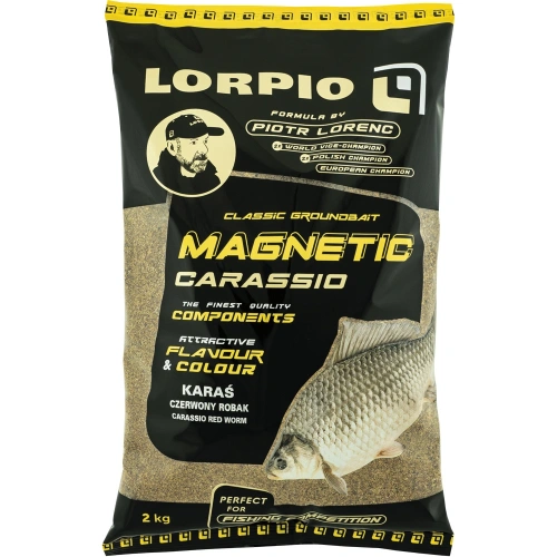 Zanęta Lorpio Magnetic : Carassio, Red Worm - Karaś, Czerwony Robak : 2 kg : *ZA-LO431* sklep wędkarski makarfish 1