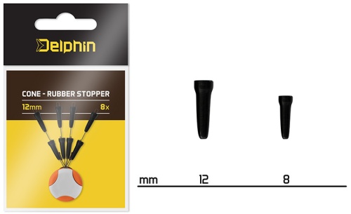 Stopery gumowe Delphin Cone Stoppers / 12 mm / 8 szt / *101004423* sklep wędkarski Makarfish 1