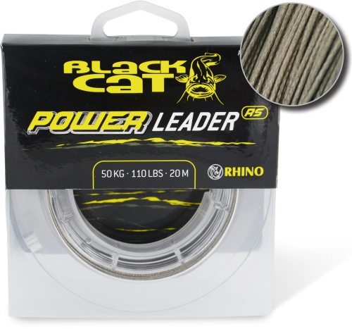 Plecionka przyponowa Black Cat Power Leader / 1,00 mm / 20 m / 80 kg / *2342080*  sklep wędkarski Makarfish  1