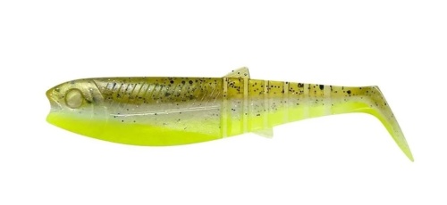 Przynęta gumowa Savage Gear Cannibal Shad / 10 cm / 9 g / Green Pearl Yellow / *77103* sklep wędkarski Makarfish