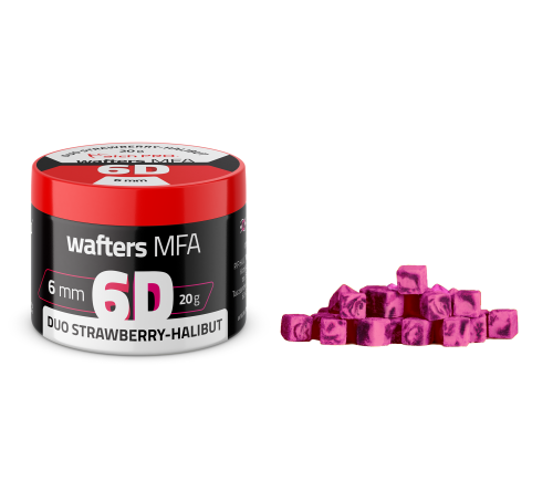 Match Pro 6D MFA Wafters / 6 X 6 mm / Duo Truskawka-Halibut / 20 g / *978754* sklep wędkarski makarfish