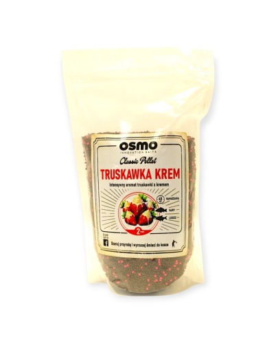Pellet Osmo Classic Pellet / Truskawka Krem / 2 mm / 800 g / *OSM-CPT* sklep wędkarski Makarfish 1
