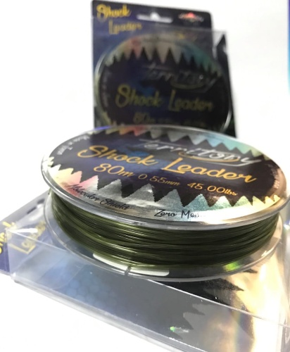 Żyłka strzałowa Mikado Territory Shock Leader : 0,55mm : 45Lbs : 80m : Zielona : *ZTSL055G*  sklep wędkarski makarfish.jpg