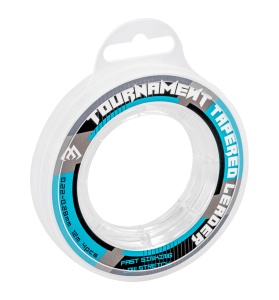 Przypon strzałowy Mikado Tournament Tapered Leader / 0,22 - 0,28 mm / 12 m / 4 szt / *ZTTL-022-028*