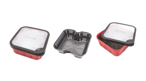 Pudełko, pojemnik do namaczania pelletu z sitkiem Mistrall / 2 litry / 16,5 x 16,5 x 8,5 cm / *AM-6101172*     