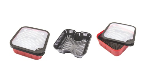Pudełko, pojemnik do namaczania pelletu z sitkiem Mistrall / 2 litry / 16,5 x 16,5 x 8,5 cm / *AM-6101172* sklep wędkarski makarfish 1
