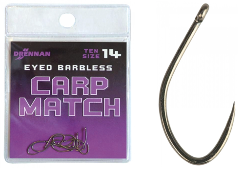 Haczyki Drennan Carp Match / Barbless - bezzadziorowe / No 10 / 10 szt / 69-022-010*  sklep wędkarski makarfish 1 .png