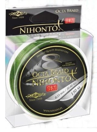 Mikado Nihonto Octa BRAID Green 150m makarfish.jpg