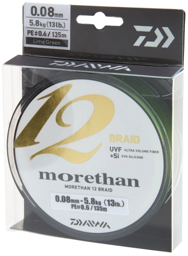 Plecionka Daiwa Morethan 12 Braid EX+SI / 0,12mm / 135m / 10,2 kg / *12695-012* sklep wędkarski makarfish 1
