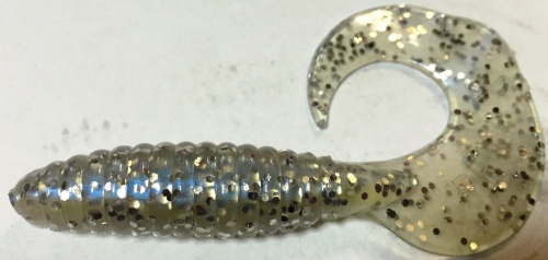 Twister Relax  perłowo-przeźroczysta z ze srebrnym brokatem   9 cm  sklep wędkarski makarfish.jpg