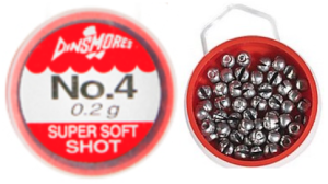 Ciężarki, śruciny Dinsmores / No. 4 - 0,2 g / 25g op /  *CD-ZN04*