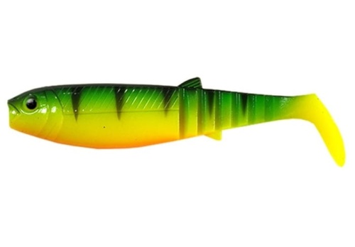 Przynęta gumowa Savage Gear Cannibal Shad / 10 cm / 9 cm / Firetiger / * 61852* sklep wędkarski Makarfish