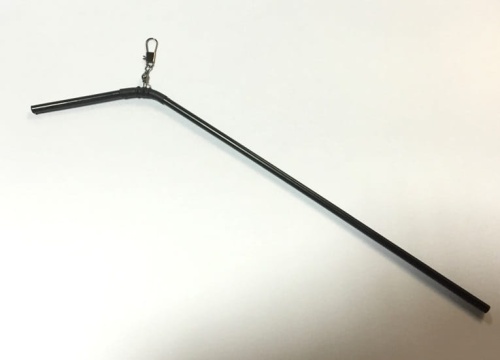 Rurka antysplątaniowa  łamana  19 cm  L  czarna  1 makarfish.jpg