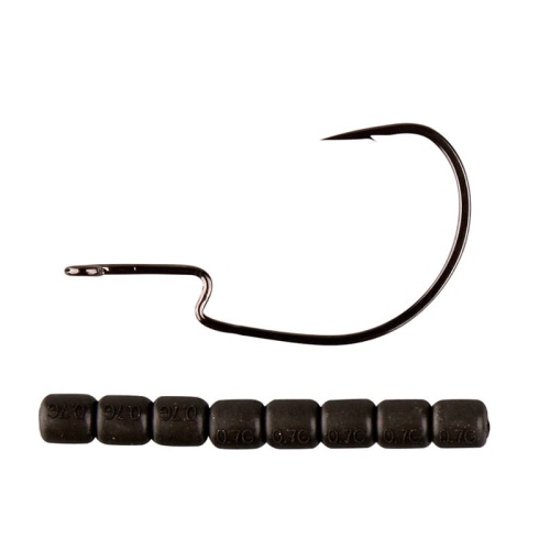 Hak Offsetowy Savage Gear 4Play Weedless Hook / Large / # 7/0 / z obciążeniem / 5 szt / *42202*  sklep wędkarski makarfish