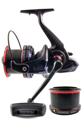Kołowrotek Mistrall Demos CP FRD80 / 7+1 BB / 2 szpule / *KM-1016880* sklep wędkarski Makarfish