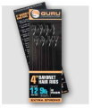 Przypony Guru Bayonets Ready Rigs / Hak 14 / bezzadziorowe / 4" - 10 cm / żyłka - ∅ 0,22 mm - 9 lb / 8 szt / *GRR019* sklep wędkarski makarfish 2