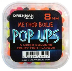 Method Boilie Pop Ups Drennan / 8 mm / Fruity Fish / *TBPUB08MFF*