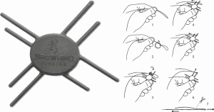 Przyrząd do wiązania pętelek Browning / 4 rozmiary / *6325013*