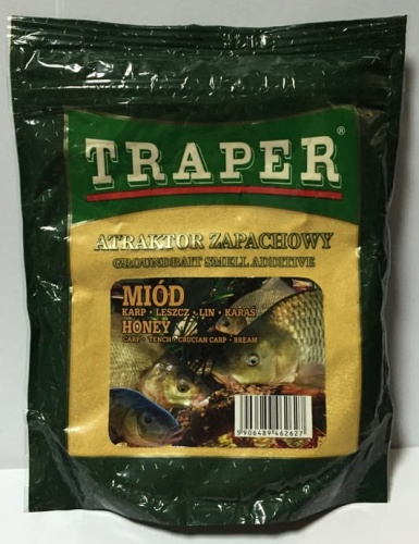 Atraktor zapachowy w proszku Traper / miód / 250 g / *01057* sklep wędkarski Makarfish