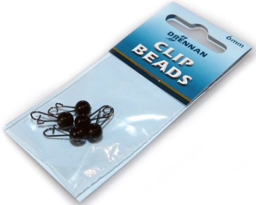 Agrafka ze stoperem Drennan / 6 mm / Czarne / 5 szt / *69-482-005* sklep wędkarski Makarfish