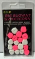 Sztuczna kukurydza ESP pływająca  biała i różowa  duża  18 szt makarfish.jpg