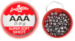 Ciężarki, śruciny Dinsmores / No. AAA - 0,8 g / 25g op /  *CD-ZAAA* 