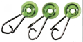 Agrafka ze stoperem Drennan / 6 mm / Zielone / 5 szt / *69-482-004* sklep wędkarski Makarfish