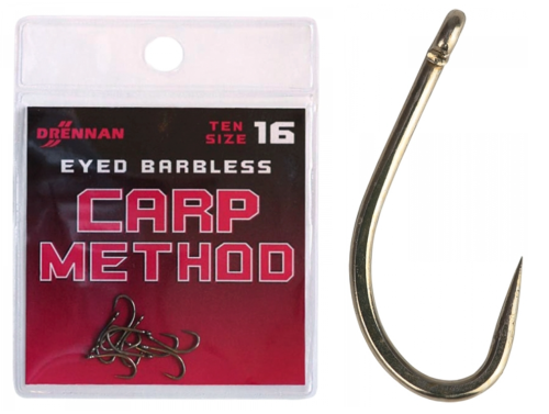 Haczyki Drennan Carp Method / Barbless - bezzadziorowe / No 10 / 10 szt / 69-024-010* sklep wędkarski makarfish 1 .png