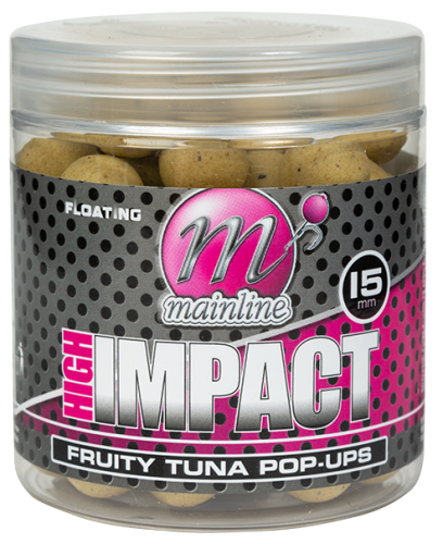 Kulki proteinowe Mainline High Impact Pop Ups / Fruity Tuna / ∅ 15 mm / 250 ml / *M23125* sklep wędkarski makarfish