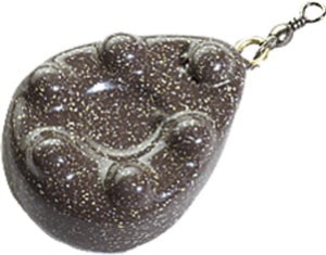 Ciężarek karpiowy Jaxon Z Kolcami krętlik 120g brązowy