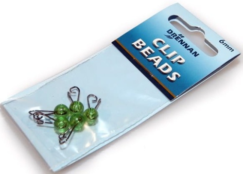 Agrafka ze stoperem Drennan / 6 mm / Zielone / 5 szt / *69-482-004* sklep wędkarski Makarfish