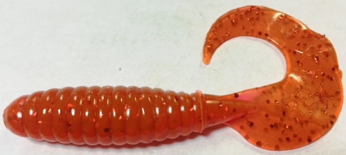 Twister Relax  brązowo-pomarańczowy z rdzawym brokatem   9 cm sklep wedkarski makarfish.jpg