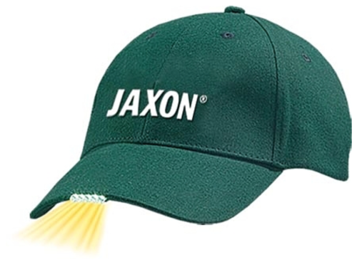 Czapka z latarką w daszku Jaxon / zielona / *UJ-CZX01C* sklep wędkarski makarfish 
