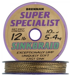 Linka, plecionka na przypony Drennan Super Specialist Sink Braid / 15 lbs - 6,8 kg / 10 m / *69-255-015*