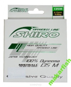 Plecionka MISTRALL SHIRO 0.13mm / 1000m *zielona*