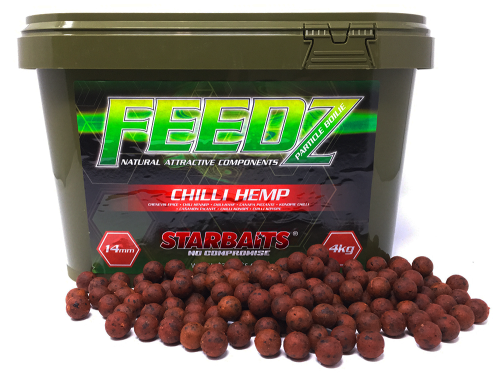 Kulki proteinowe Star Baits Feedz / Chili & Hemp - Konopie z chili  / ∅ 14 mm / 4 kg / + wiaderko / *45981* sklep wędkarski makarfish 