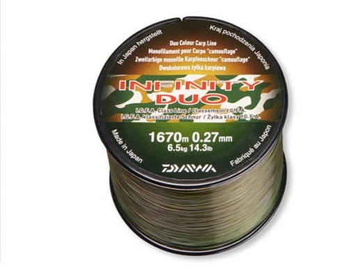 Żyłka Daiwa Infinity Duo Camo / ∅ 0,33 mm / 8,6 kg / 1060 m / *12988-133* sklep wędkarski makarfish