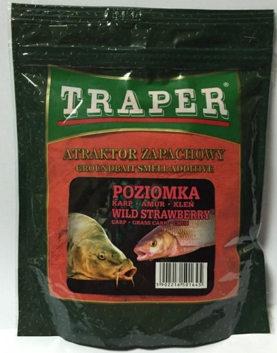 Atraktor zapachowy w proszku Traper  poziomka  250g  01173 poziomka.jpg