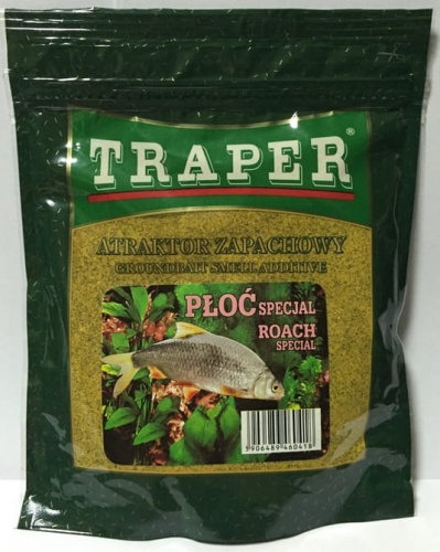Atraktor zapachowy w proszku Traper  płoć specjal  250g  01059 makarfish.jpg