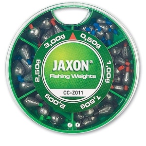 Zestaw ciężarków Jaxon / łezki z igielitem / 0,5 g - 3,0 g / *CC-Z011*