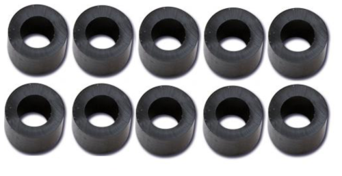 Stopery gumowe Black Cat / 10 szt / ∅ 7 - 3 mm / *6611051* sklep wędkarski makarfish